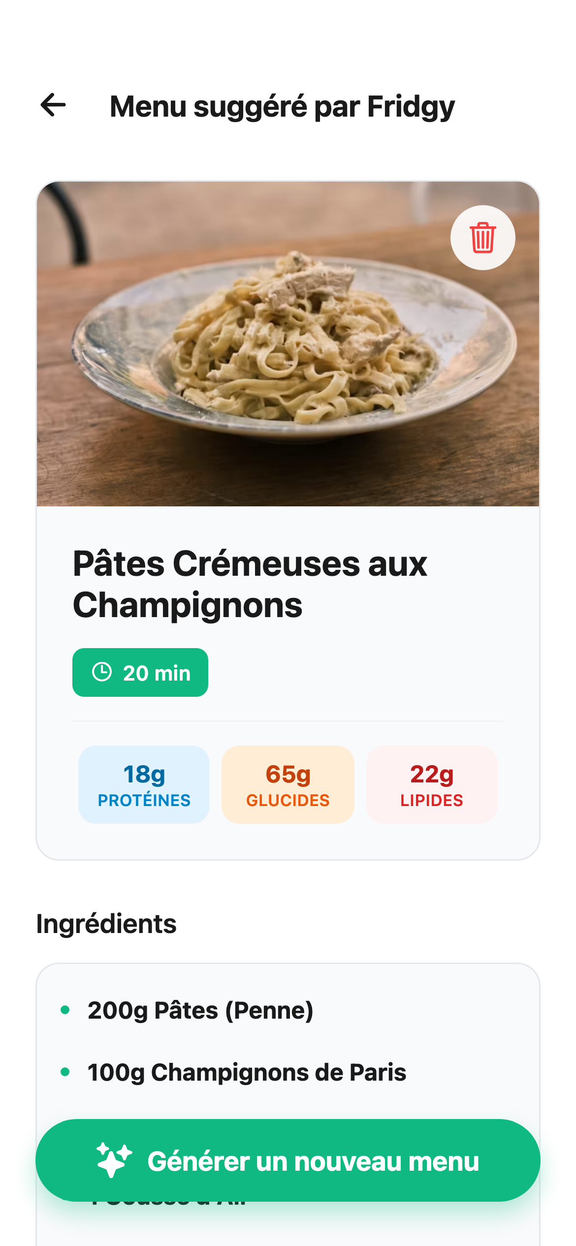 Fridgy Generated Recipe